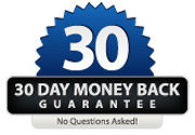 No Quibble 30 Day Money Back Guarantee