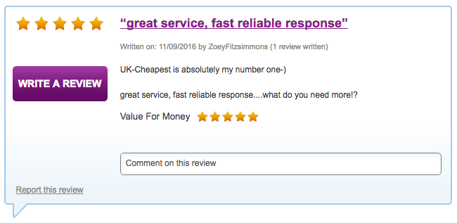 UK-Cheapest is absolutely my number one-)   great service, fast reliable response....what do you need more!?