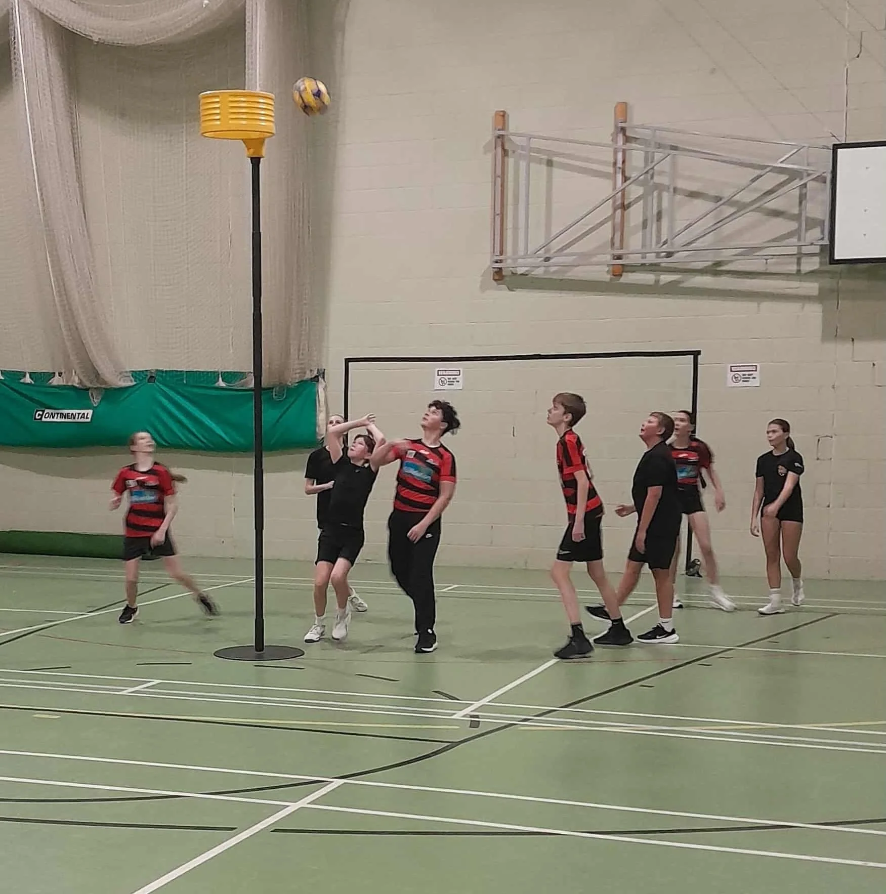 Young people playing korfball in Milton Keynes
